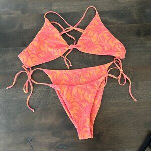Skatie Swim BOCA Pink and Orange Bikini - XS Vera Bottoms M Sarah Top